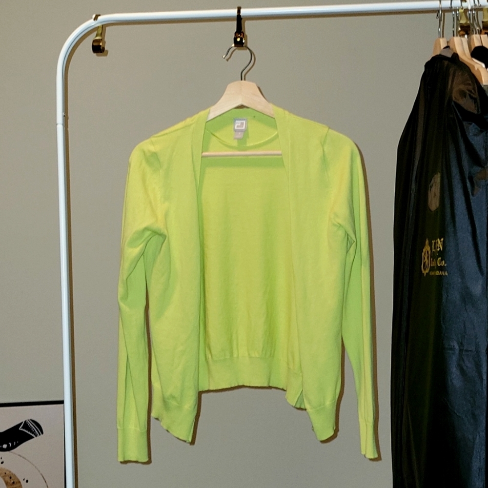 S jcpenney green cardigan